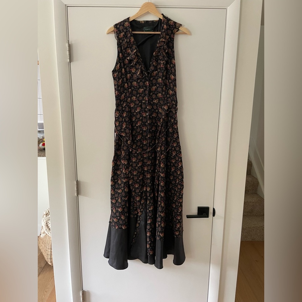 Lauren Ralph Lauren Black Floral Maxi Dress